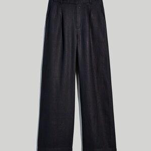 Wide leg linen pants